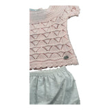 Juliana Completo 2 Pezzi T-Shirt In Maglia-Culotte per Neonata 25065 ROSA JULIANA 