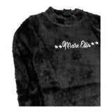 MARC ELLIS maglia girocollo tinta unita con logo Nero per Bambina JMJSW00600 NERO MARC ELLIS 