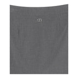 TWINSET gonna tinta unita plissettata asimmetrica Grigio per Bambina 242GJ2117X GRIGIO TWINSET 