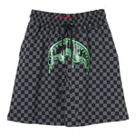 Sprayground Bermuda Bicolore con Fantasia A Quadri per Bambino SPY1043 NERO SPRAYGROUND 