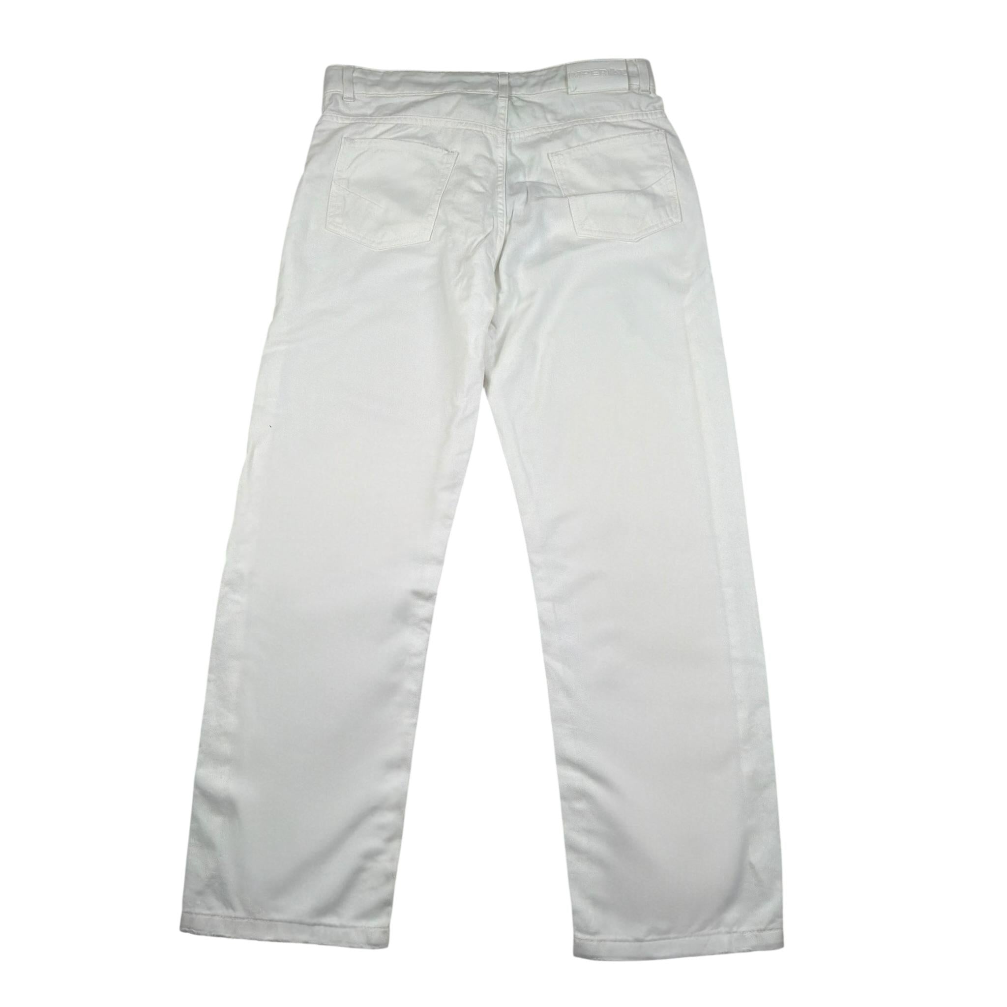 Imperial Pantalone Tinta Unita con Girovita Regolabile per Bambino PHV0132B75 BIANCO IMPERIAL 