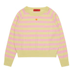 Max Mara Maglia Girocollo Fantasia A Righe per Bambina MX0003 GIALLO MAX MARA 