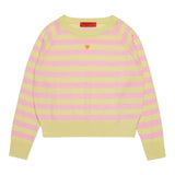 Max Mara Maglia Girocollo Fantasia A Righe per Bambina MX0003 GIALLO MAX MARA 