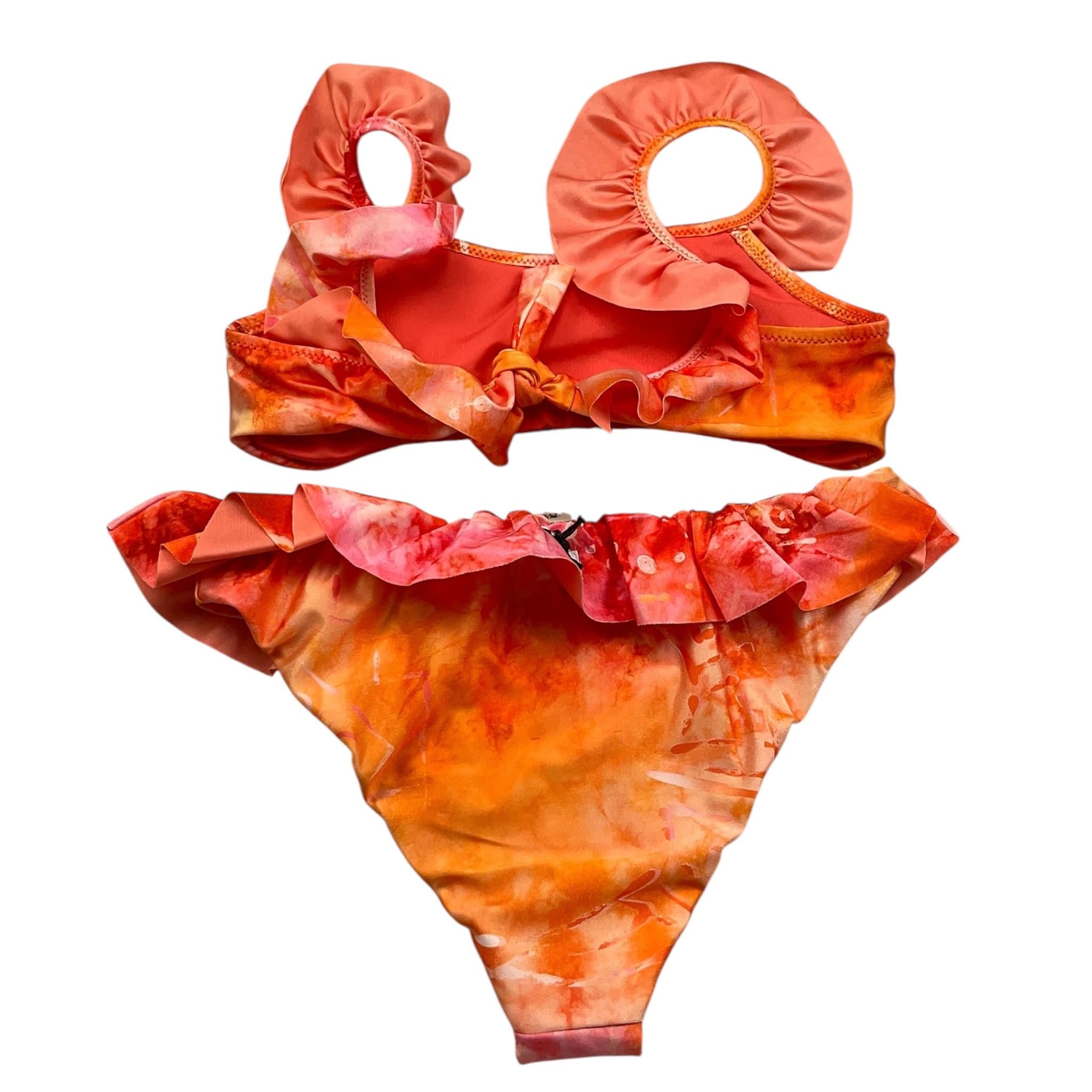 Mefui Costume 2 Pezzi Multifantasia per Bambina MJ250611X32 ARANCIONE MEFUI 