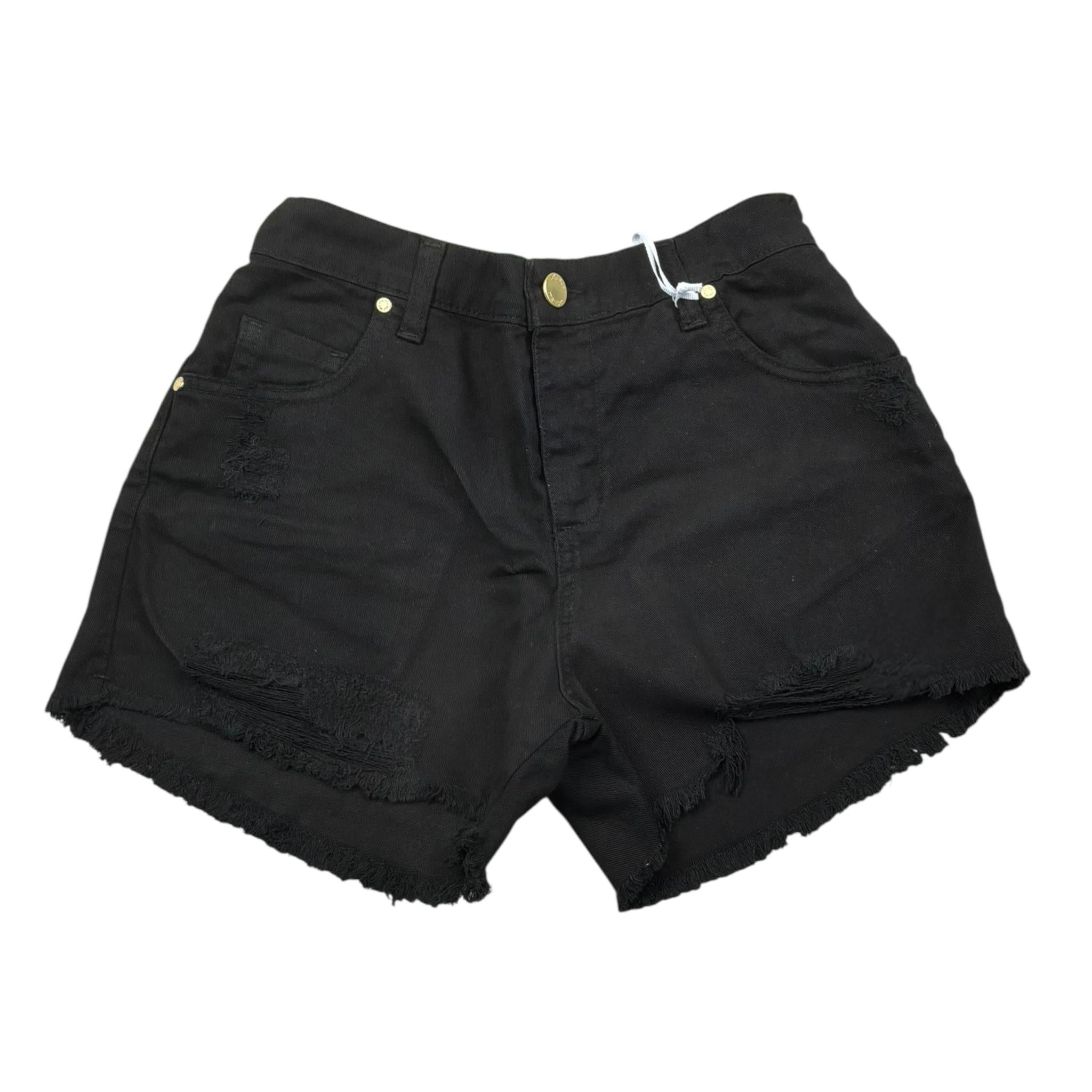 Lu Lu By Miss Grant Short tinta unita con Strappi Nero per Bambina LL3381 NERO LU LU BY MISS GRANT 