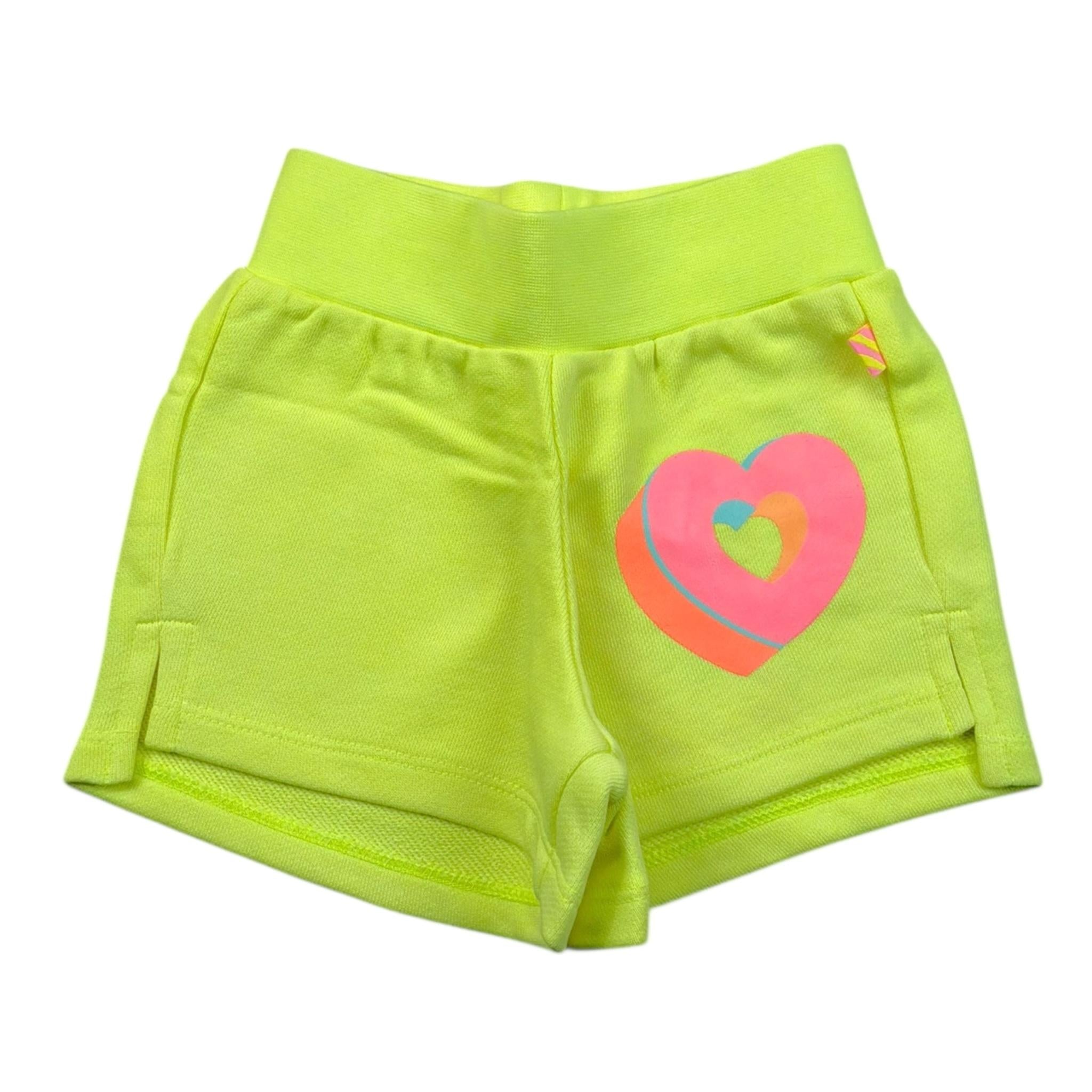 Billieblush Short Tinta Unita con Stampa per Bambina U21044X GIALLO FLUO BillIEBLUSH 