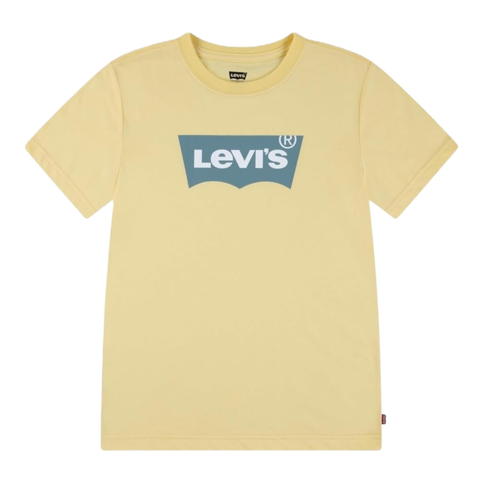 Levi'S T-Shirt Tinta Unita con Logo per Bambino 9E8157 GIALLO LEVI'S 