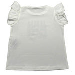 Liu Jo T-Shirt Girocollo Tinta Unita con Stampe per Neonata KA5084NX BIANCO LIU JO 