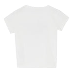 Liu Jo T-Shirt Girocollo Tinta Unita con Brillantini per Bambina KA5021XXJ BIANCO LIU JO 