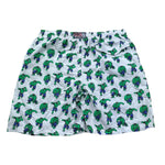 Saint Barth Costume Modello Boxer Tinta Unita con Stampa Hulk per Neonato HULK01N BIANCO SAINT BARTH 
