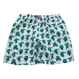 Saint Barth Costume Modello Boxer Tinta Unita con Stampa Hulk per Neonato HULK01N BIANCO SAINT BARTH 