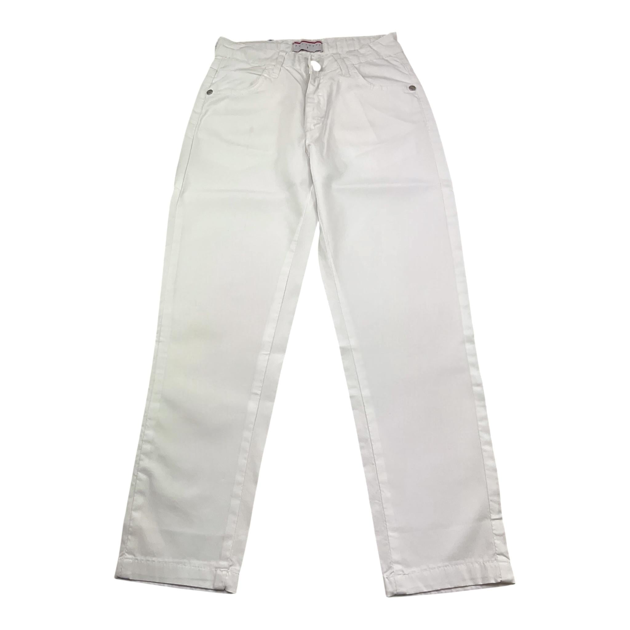 Cesare Paciotti Pantalone Tinta Unita con Girovita Regolabile per Bambino PTP4162J BIANCO CESARE PACIOTTI 