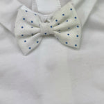 Ninnaoh Tutina Bicolore con Papillions per Neonato E2220T BIANCO/BLU NINNAOH 