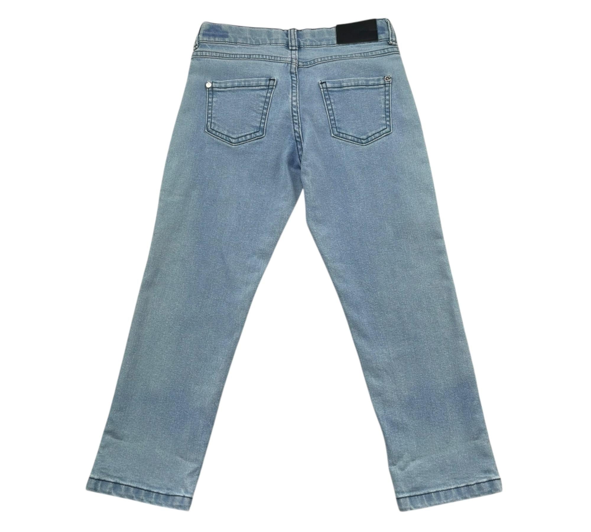 Trussardi Jeans Tinta Unita con Girovita Regolabile per Bambino TGP26018JE AZZURRO TRUSSARDI 