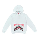 Sprayground Felpa Chiusa con Cappuccio Tinta Unita con Stampa per Bambino SPY1131WHT BIANCO SPRAYGROUND 