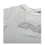 M+E' T-Shirt Girocollo tinta unita con Brillantini Panna per Neonata UE1817N PANNA M+E' 