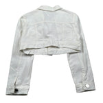 Lu Lu By Miss Grant Giubbino In Denim tinta unita Bianco per Bambina LL2604 BIANCO LU LU BY MISS GRANT 
