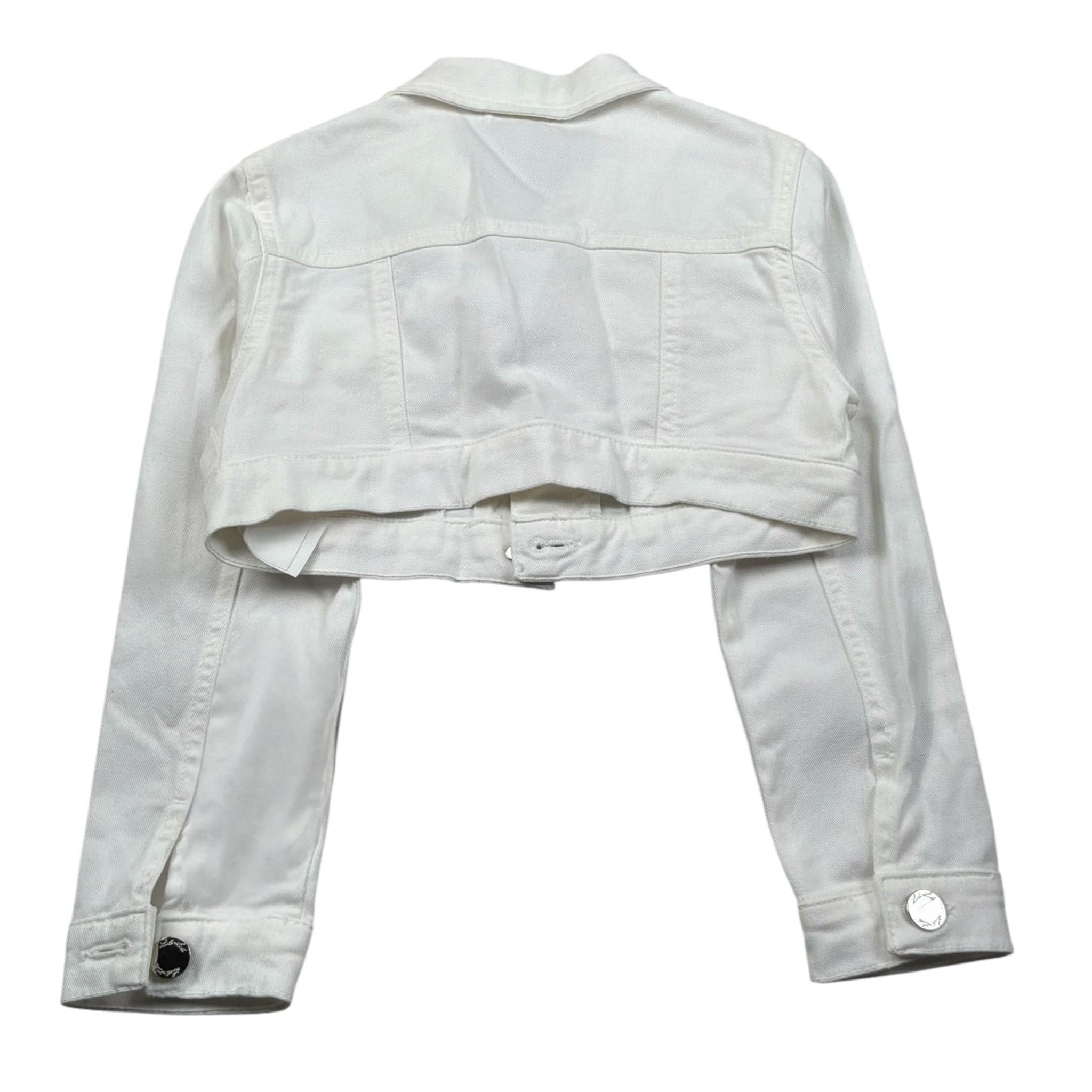 Lu Lu By Miss Grant Giubbino In Denim tinta unita Bianco per Bambina LL2604 BIANCO LU LU BY MISS GRANT 