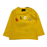 JOHN RICHMOND shirt girocollo tinta unita con stampa Giallo per Neonata RIA24066TS GIALLO JOHN RICHMOND 