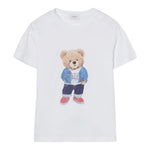 Jeckerson T-Shirt Girocollo Tinta Unita con Stampa per Bambino 520TJMBS25 BIANCO JECKERSON 