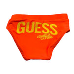 Guess Costume Mutandina Tinta Unita con Logo per Neonato I5GZ02MC052 ARANCIONE GUESS 
