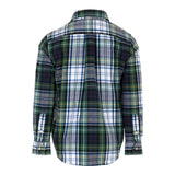 RALPH LAUREN camicia tricolore tinta unita con fantasia a righe Verde per Bambino 323952201002X VERDE RALPH LAUREN 