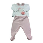 Isabel & Martinez Completo 2 Pezzi Shirt-Ghettina per Neonata IM25N443 BIANCO/ROSA ISABEL & MARTINEZ 