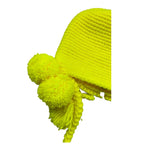 Piccola Ludo Cappello Tinta Unita con Pon Pon per Bambina CAP GIALLO FLUO PICCOLA LUDO 