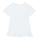 Guess T-Shirt Tinta Unita con Paillettes per Neonata K5RI19K6YW4X BIANCO GUESS 
