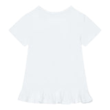 Guess T-Shirt Tinta Unita con Paillettes per Neonata K5RI19K6YW4X BIANCO GUESS 