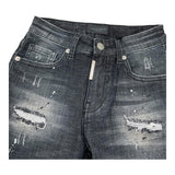 DO NOT CONFORM jeans tinta unita cn strappi Nero per Bambino CR04J NERO DO NOT CONFORM 