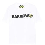 Barrow Kids T-Shirt Girocollo tinta unita con Logo Bianco per Bambino S5BKJUTH082XX BIANCO BARROW KIDS 