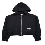 Imperial Felpa con Zip E Cappuccio Tinta Unita per Bambina LK08042G75 NERO IMPERIAL 