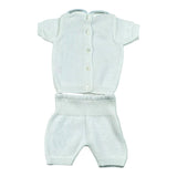 Scaldacuore Completo 2 Pezzi T-Shirt-Bermuda In Maglia per Neonato PS09PCORP24 BIANCO SCALDACUORE 