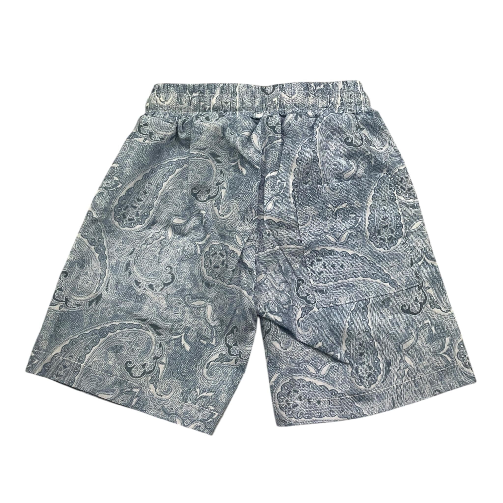 M+E' Bermuda Tinta Unita con Stampa Fantasia per Bambino UEM0530 AZZURRO M+E' 