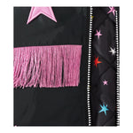 STELLA McCARTNEY giubbino tinta unita con frange Nero per Bambina TV2B57 NERO STELLA McCARTNEY 