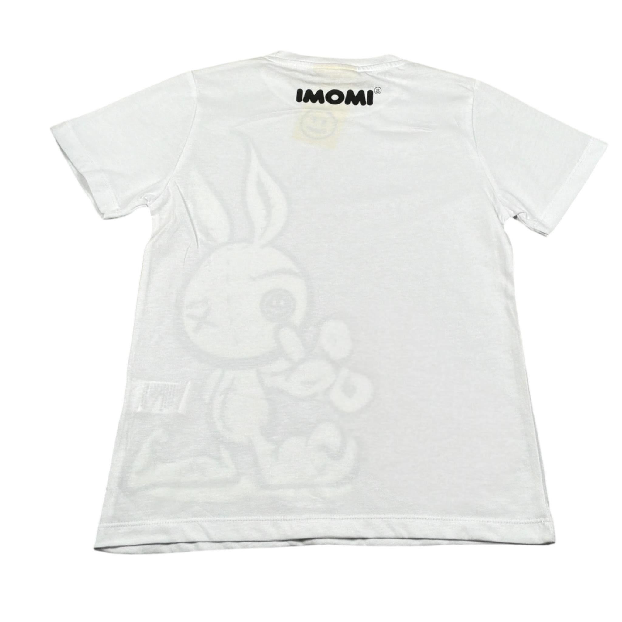 Imomi T-Shirt tinta unita con Stampa Bianco per Bambino WUWUWU BIANCO IMOMI 