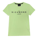 John Richmond T-Shirt Girocollo Tinta Unita con Stampa per Bambino RBP25003TSXX VERDE JOHN RICHMOND 