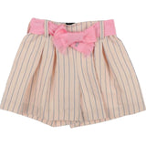 Monnalisa Short Tinta Unita con Cinturino per Bambina 419408 ROSA MONNALISA 