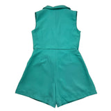 Petit Posh Tuta Giromanica Tinta Unita Doppiopetto per Bambina GFJS25040TU TIFFANY PETIT POSH 