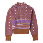 SARABANDA cardigan stampa fantasia Marrone per Bambina 0A779 MARRONE SARABANDA 