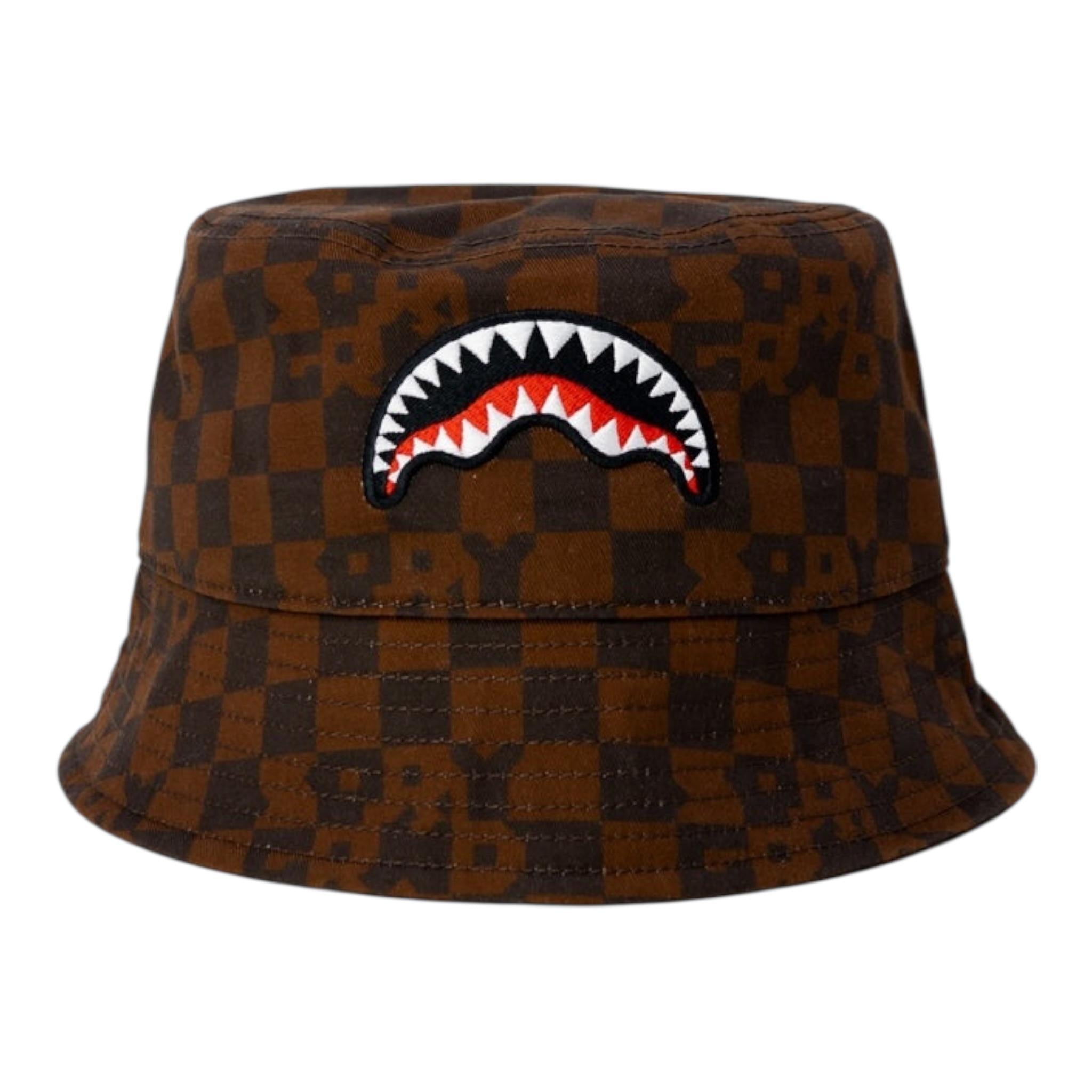 Sprayground Cappello Modello Pescatore Bicolore con Fantasia per Bambino SP14998BRW MARRONE/NERO SPRAYGROUND 