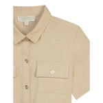 Michael Kors Abito Mezza Manica tinta unita Beige per Bambina R30020 BEIGE MICHAEL KORS 