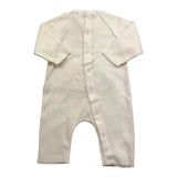 TEDDY E MINOU tutina tinta unita in velluto Bianco per Neonato I24TU039M0137 BIANCO TEDDY E MINOU 