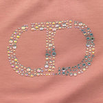 Twinset T-Shirt Girocollo Tinta Unita con Stampa per Neonata 251GJ2485 ROSA TWINSET 