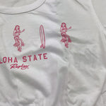 Replay T-Shirt Girocollo Modello Crop con Elastico per Bambina SG7301 BIANCO REPLAY 