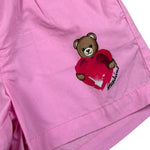 Moschino Short Tinta Unita con Elastico In Vita per Neonata MDQ00F ROSA MOSCHINO 