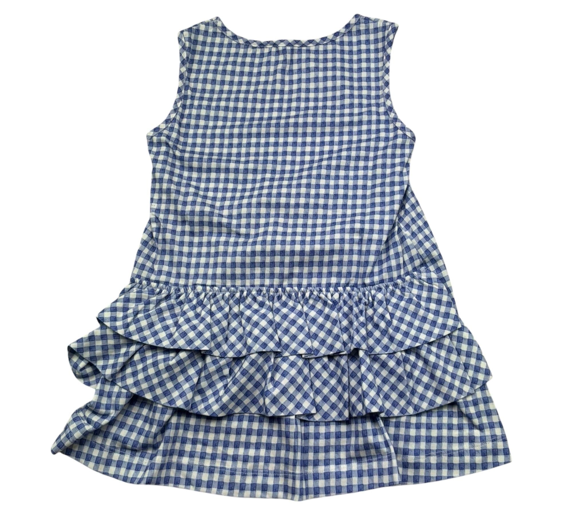 Monnalisa Canotta Fantasia Quadretti per Bambina 1136P8A2 BLU MONNALISA 