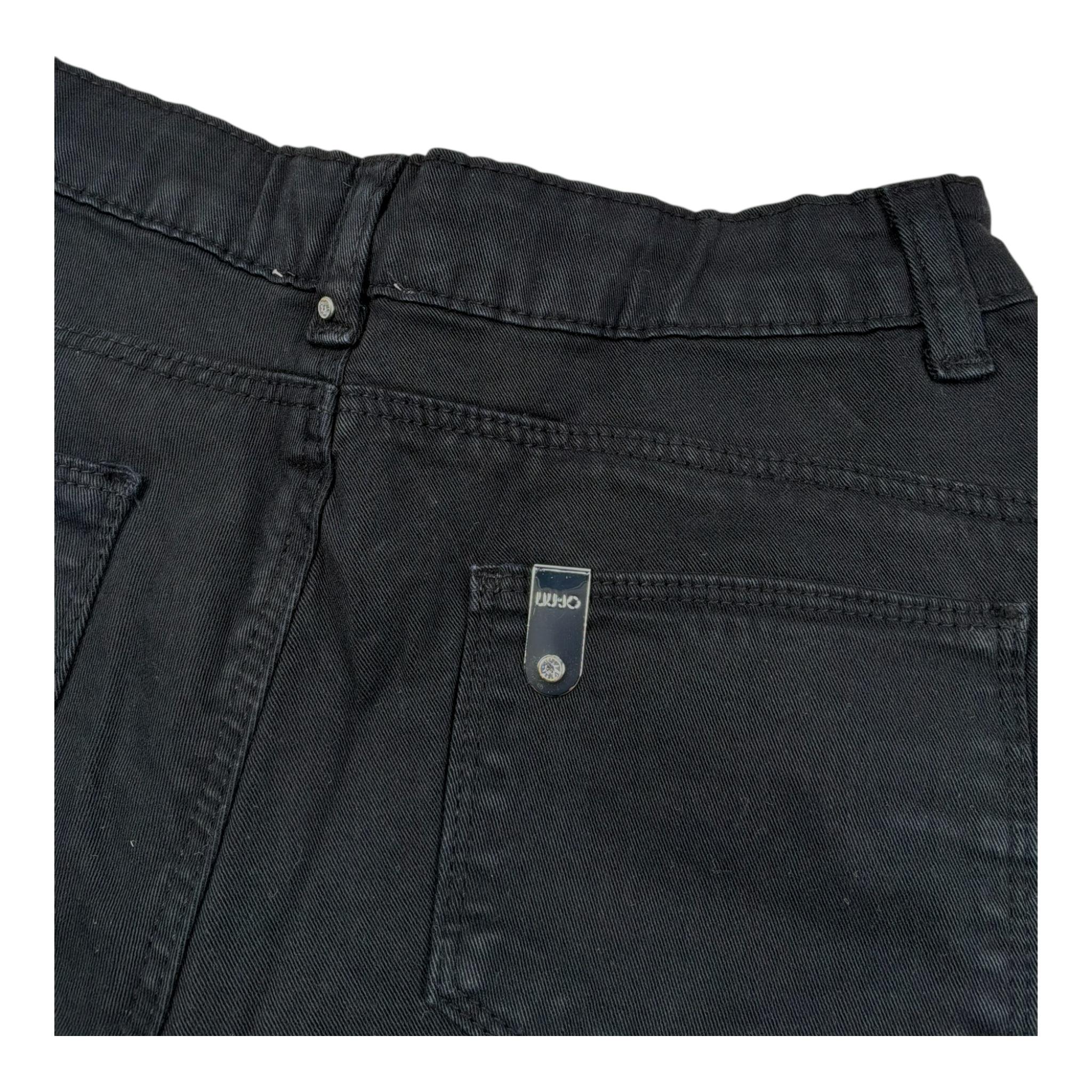 Liu Jo Short Tinta Unita con Girovita Regolabile per Bambina GA5093 NERO LIU JO 