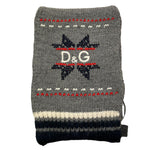 DOLCE & GABBANA sciarpa tinta unita con ricami Grigio per Neonato LB5069 GRIGIO DOLCE & GABBANA 